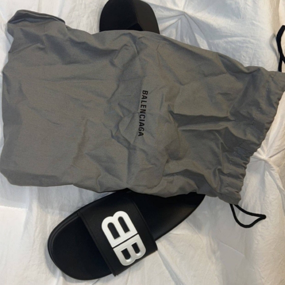Balenciaga wedge pool slides Sz38 - Picture 3 of 6
